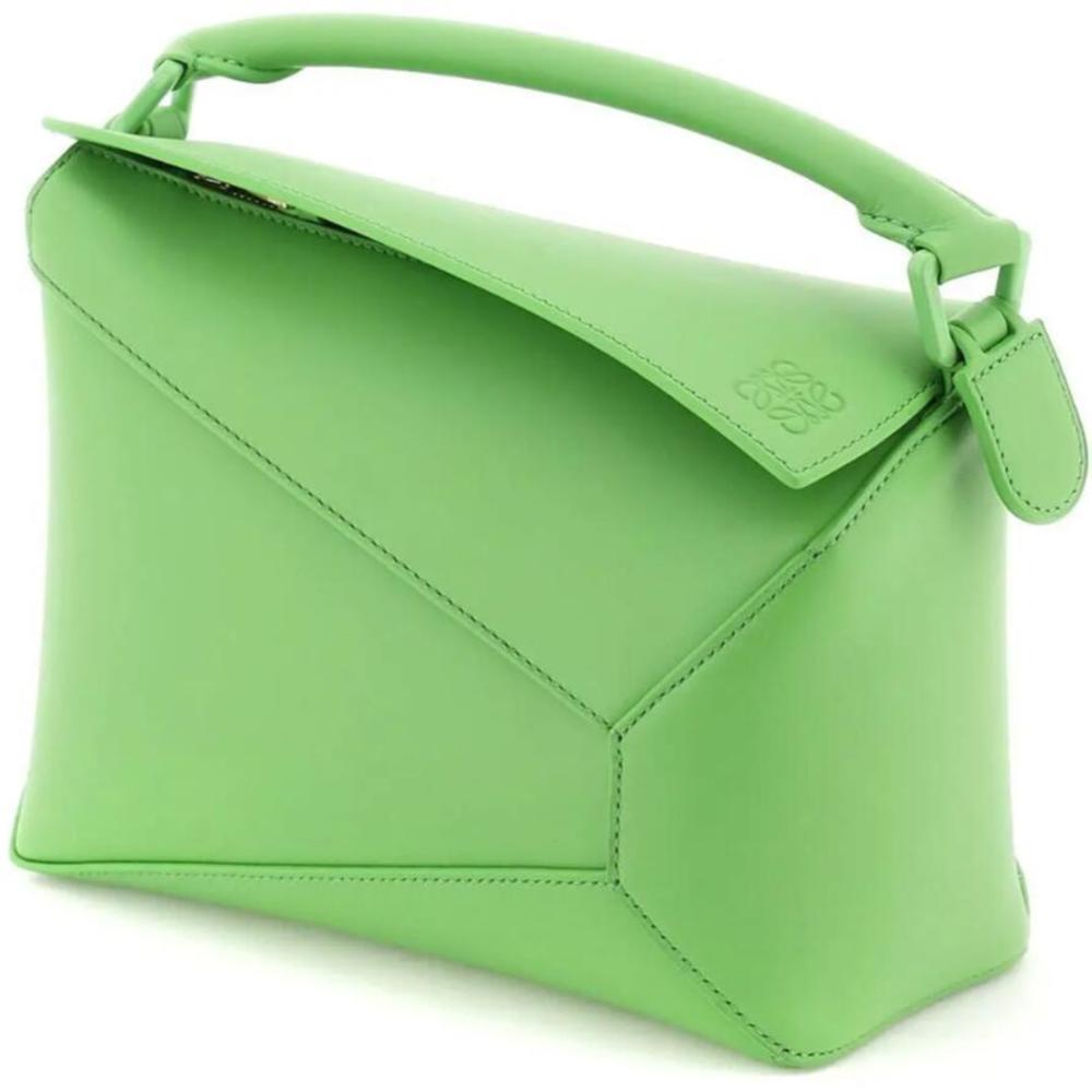 Loewe Green Puzzle Edge Neon Handbag Small